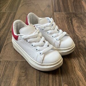 Alexander McQueen Kids White and Red Sneakers Size 26 (US 9.5 Toddler)